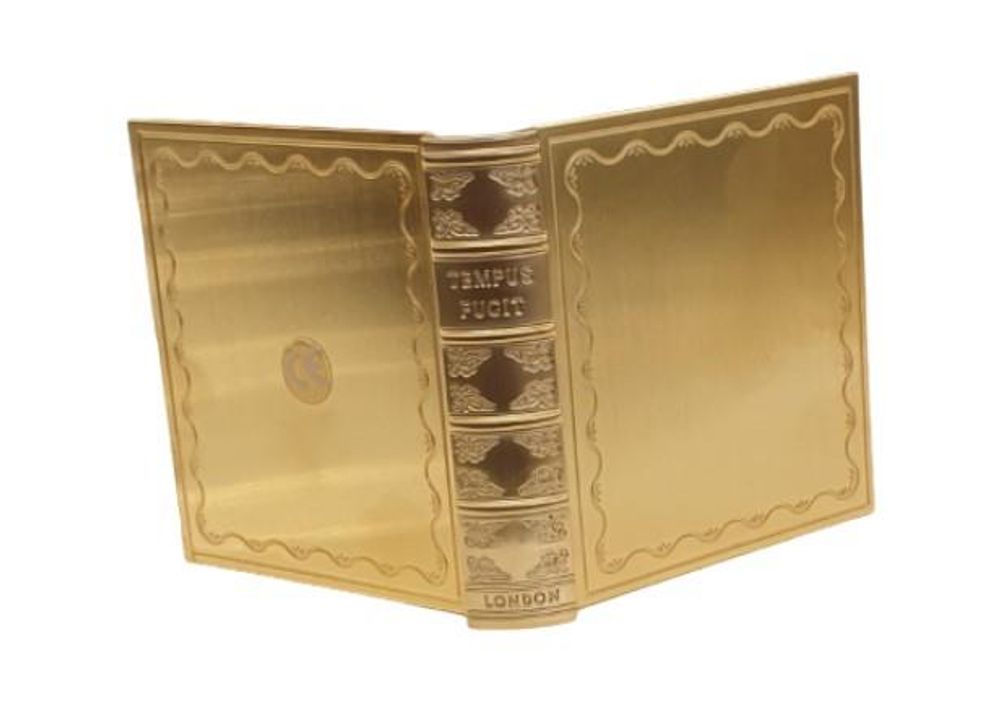 Gold-tone Plated Photo Frame Clock