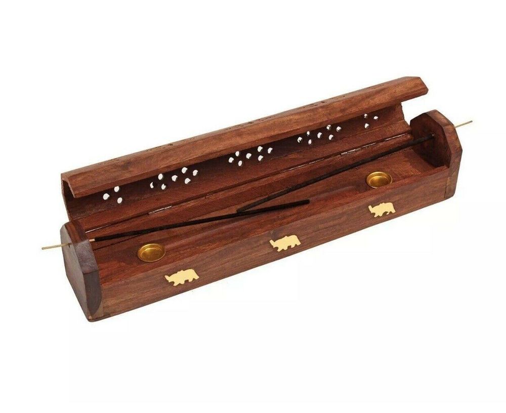 Wooden incense stick holder