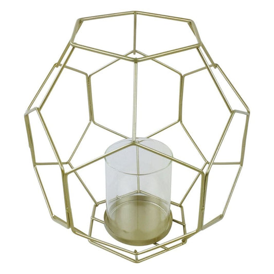 Gold Geometric Candle holder