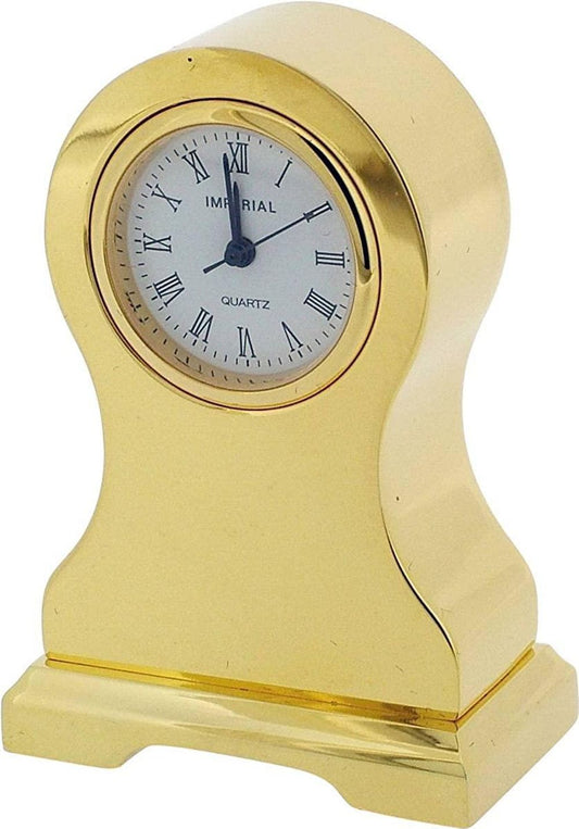 Small Gold Plated Mantel Clock