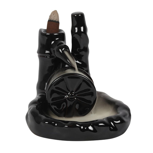 Black Water Wheel Incense Burner