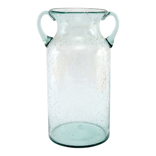 Glass Flower Vase with Handles