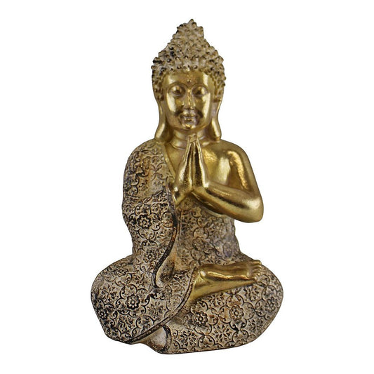 Gold Praying Sitting Buddha Ornament