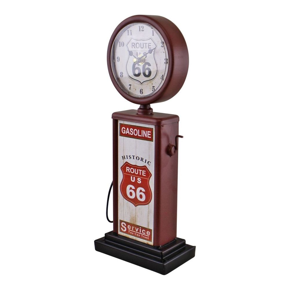 Red Retro gas pump clock