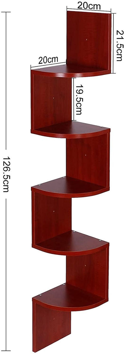 shelf dimensions 126.5H cm x 20W cm