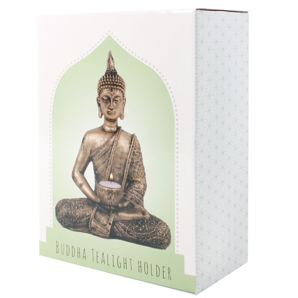 Sitting Thai Buddha Tealight Holder box