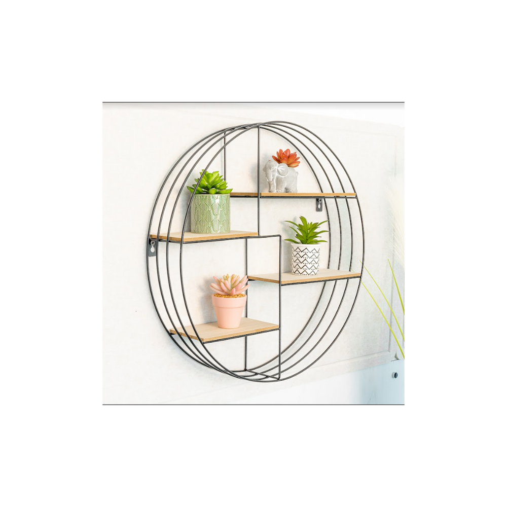 Contemporary Round Wall Shelf