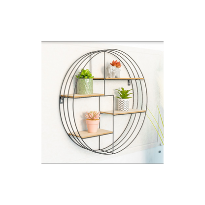 Contemporary Round Wall Shelf