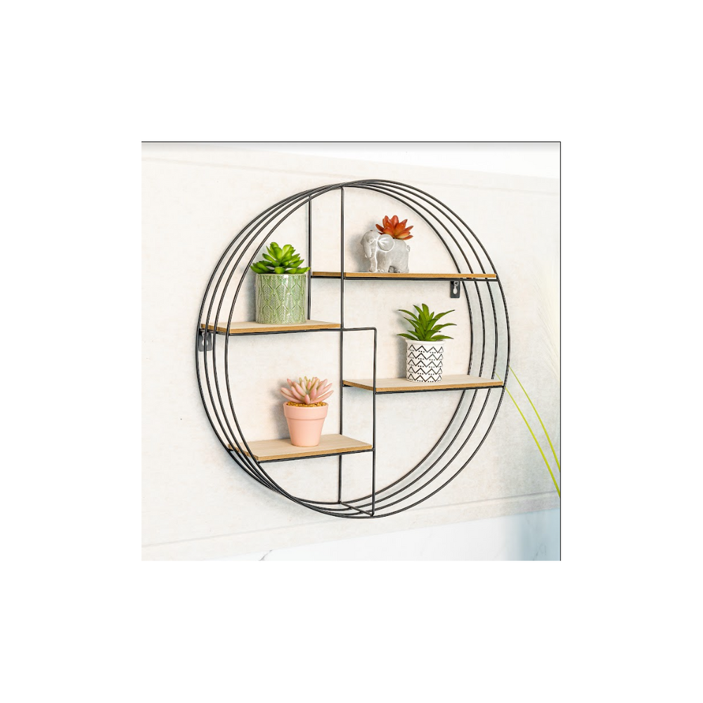 Contemporary Round Wall Shelf