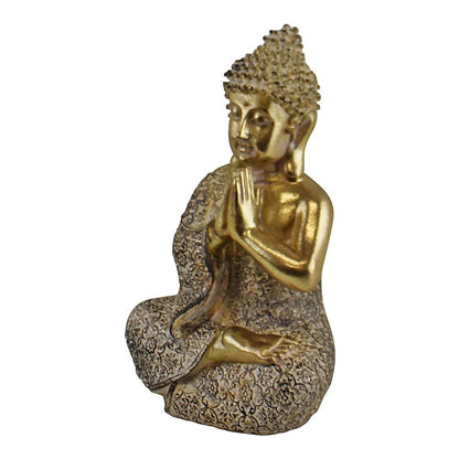 Gold Praying Sitting Buddha Ornament