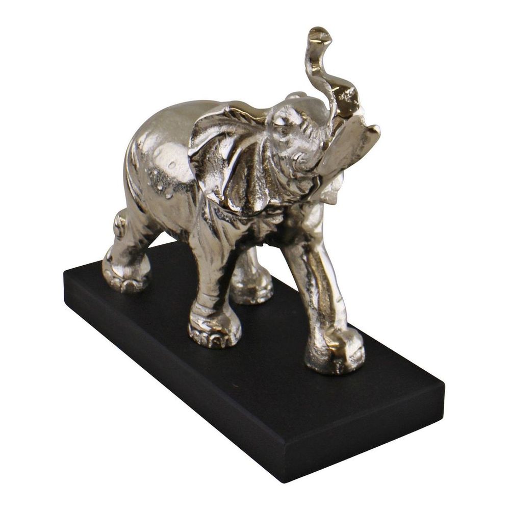 Large Silver Elephant Ornament