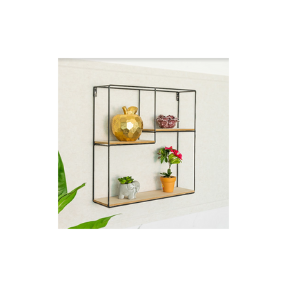 Multi-Section Square Wall Shelf