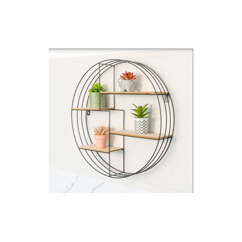 Contemporary Round Wall Shelf