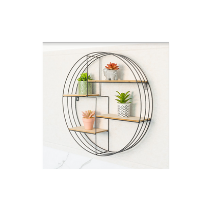 Contemporary Round Wall Shelf