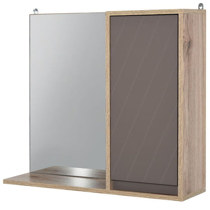 Wall Mounting Bathroom Cabinet & Mirror Shelf Door