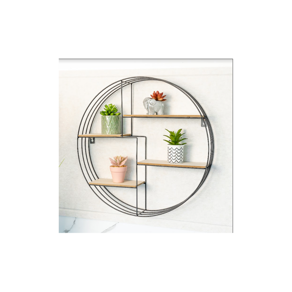 Contemporary Round Wall Shelf