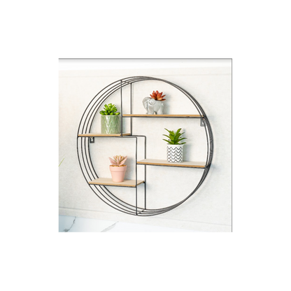 Contemporary Round Wall Shelf