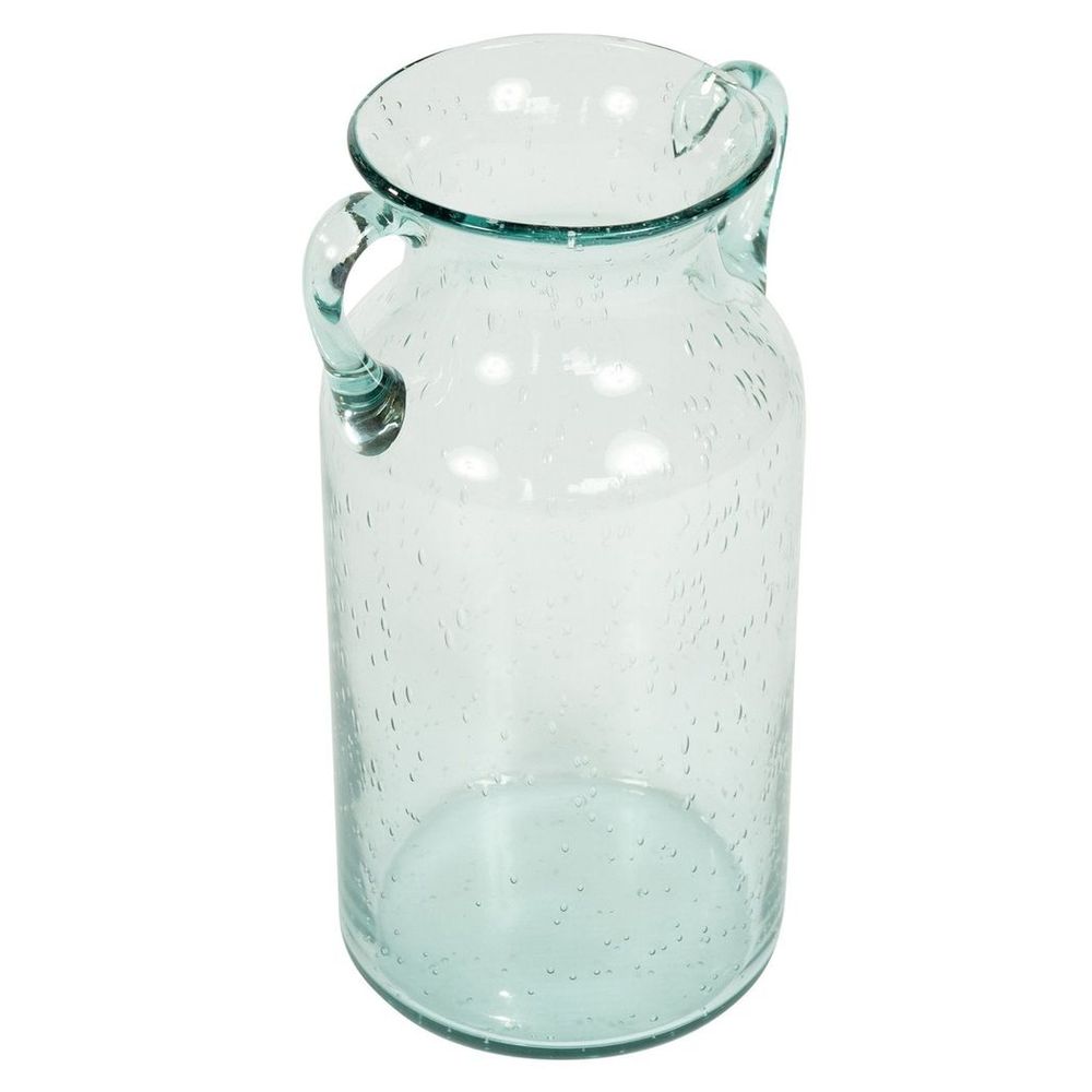 Glass Flower Vase with Handles