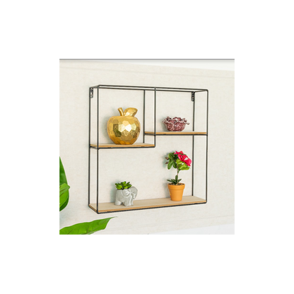 Multi-Section Square Wall Shelf