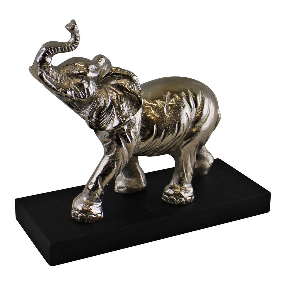 Large Silver Elephant Ornament